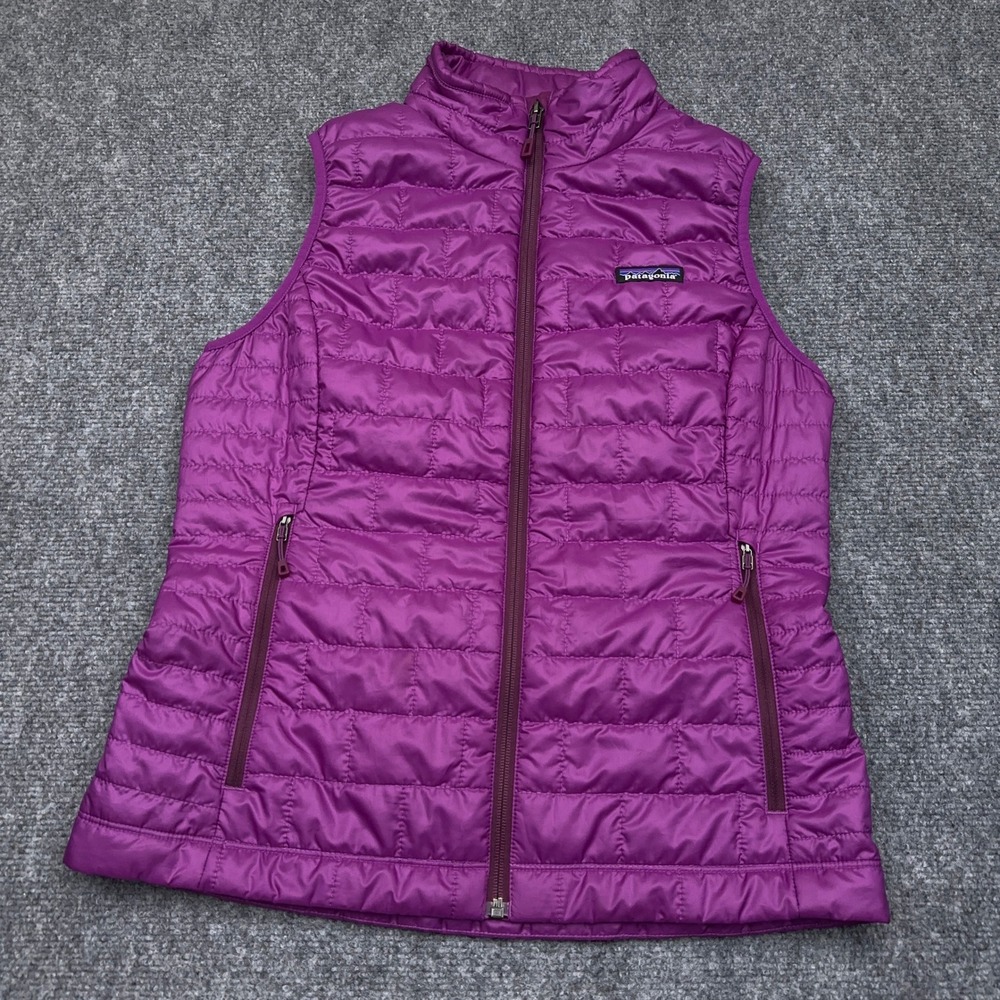 Patagonia Nano Puff Vest Women's M Ikat Purple Quilted PrimaLoft Insulated 84247
